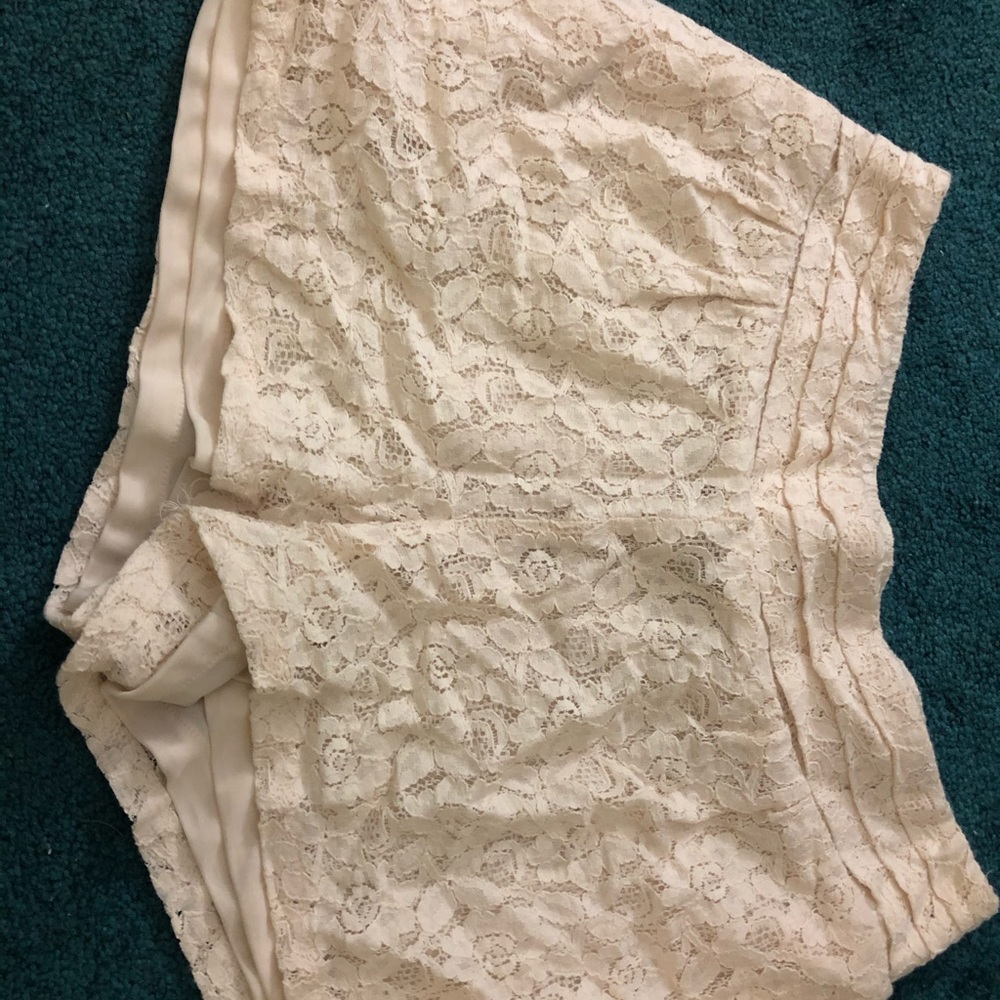 Off white Lace shorts